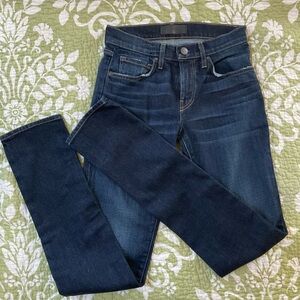 Women's j bran straight leg Blue Jeans size 28